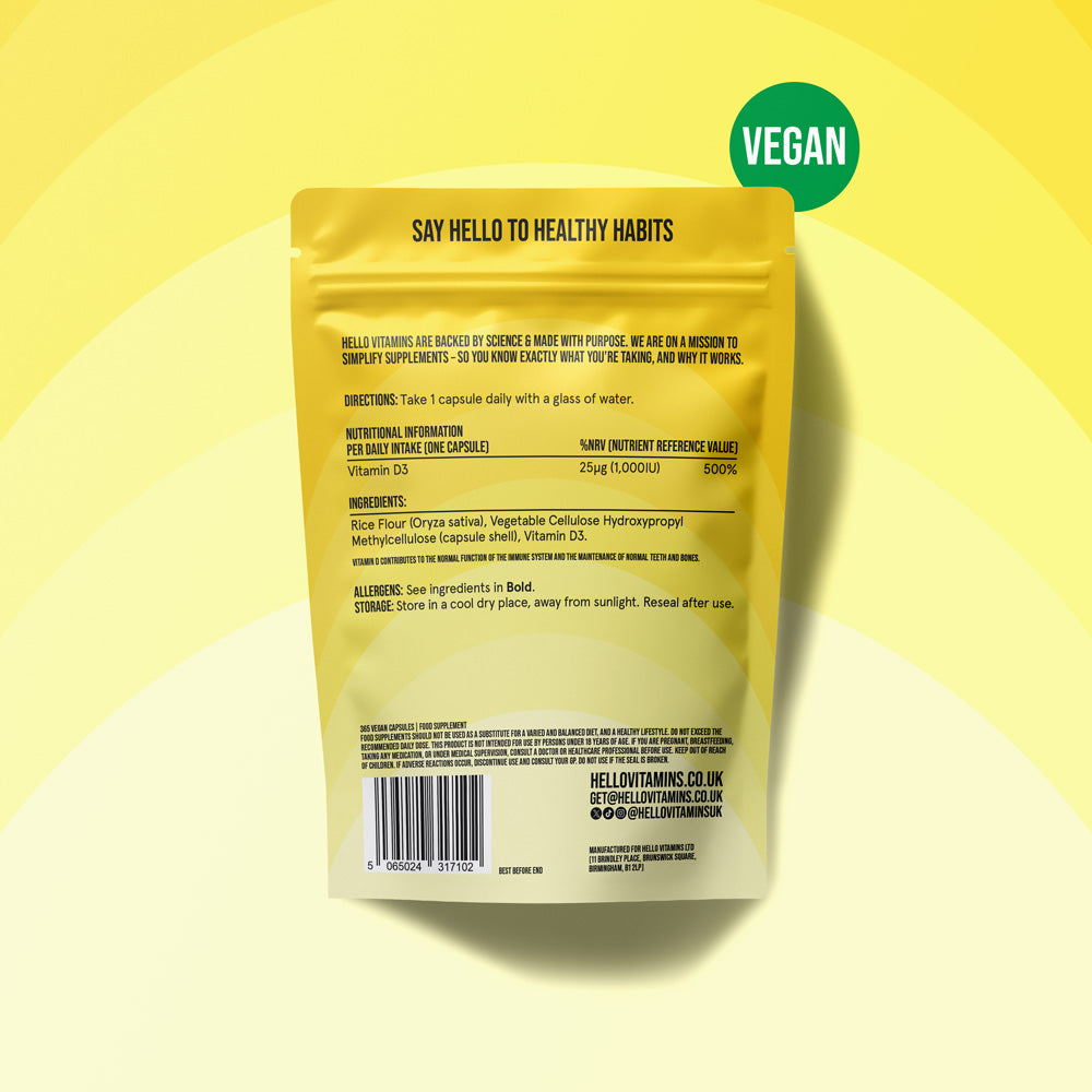 Vitamin D3 1000IU VEGAN